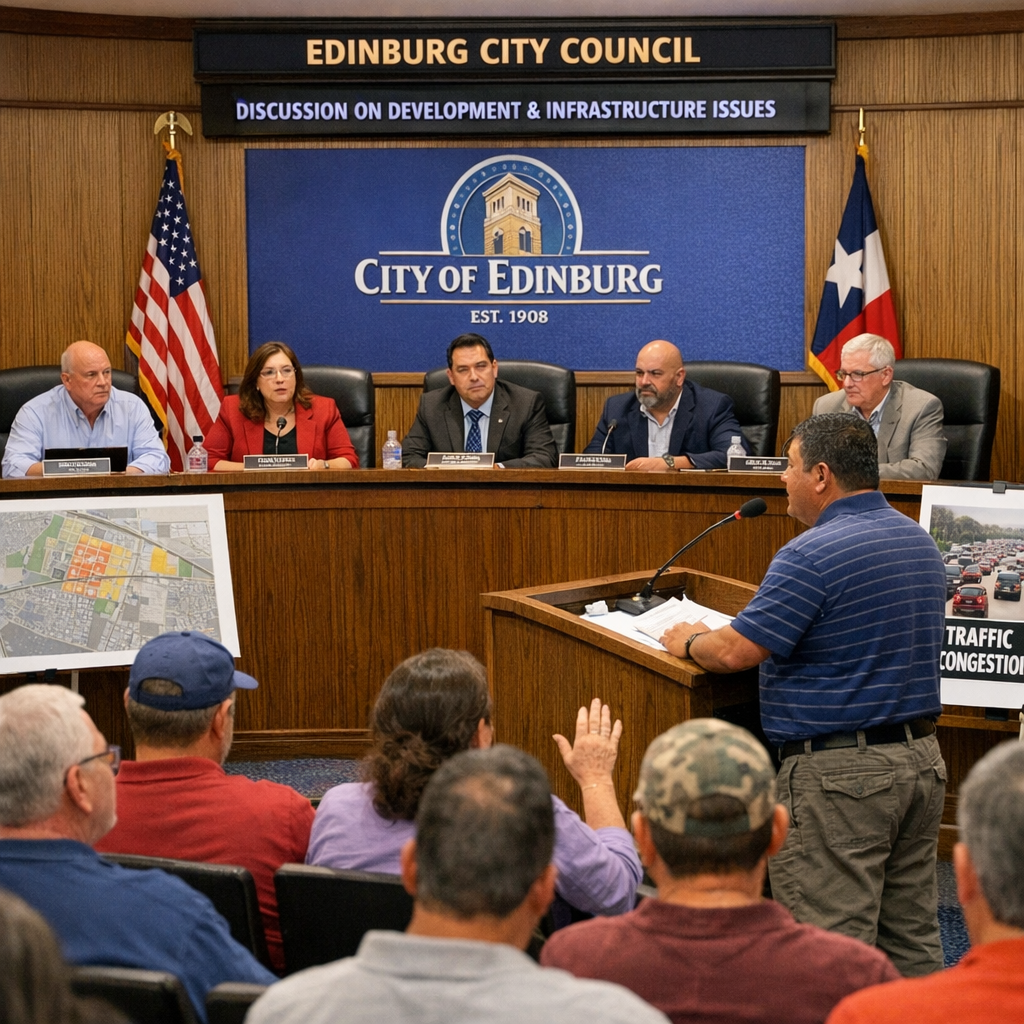 Edinburg Residents Voice Concerns Over Development and Infrastructure